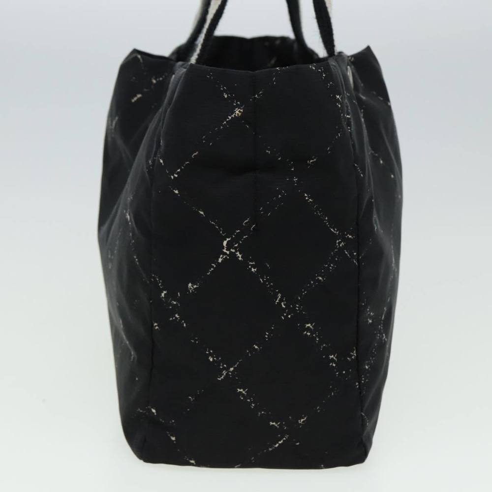 CHANEL Travel line Tote Bag Nylon Black CC Auth 81866 - Picture 5 of 16